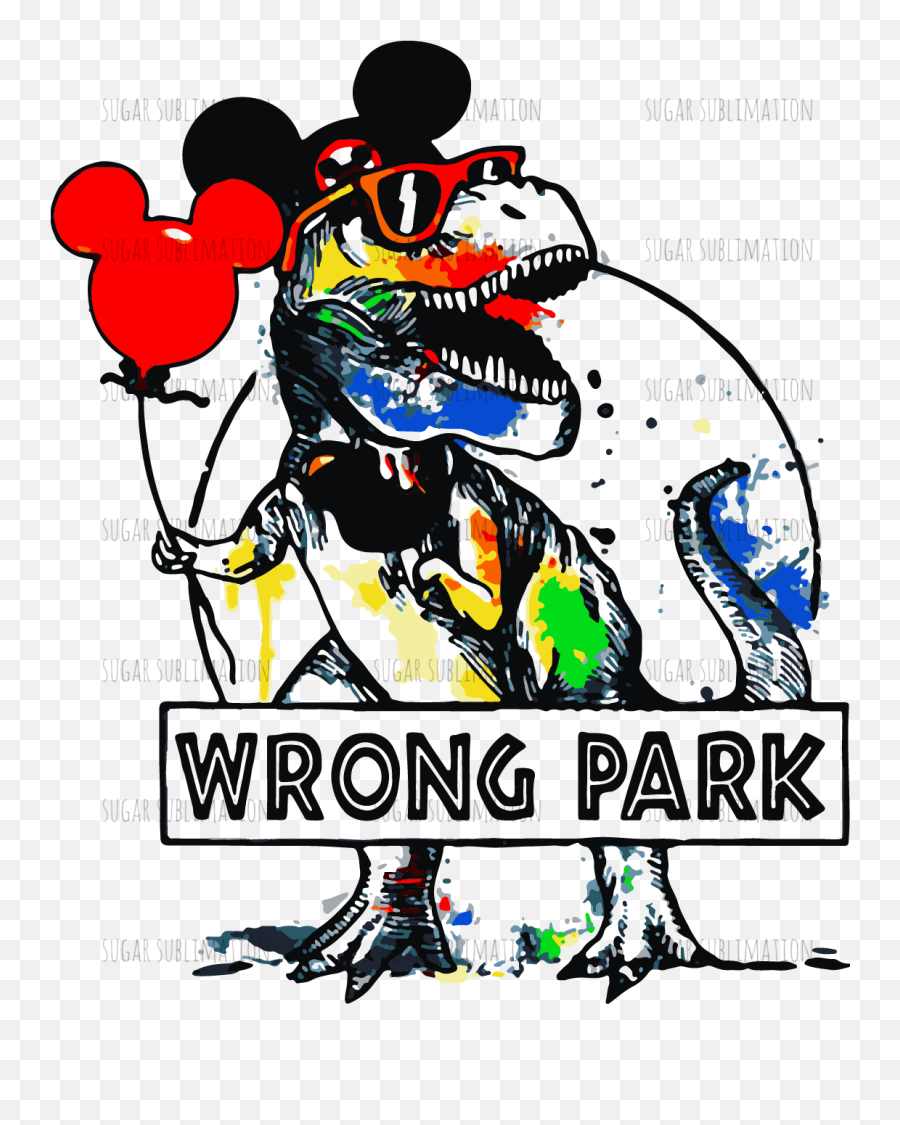 Wrong Park - T Rex Sublimation Transfer U2013 Masondixon479 T Rex Wrong Park Png,Wrong Png