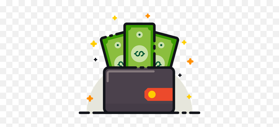Wallet Icon Of Colored Outline Style - Available In Svg Png Language,Wallet Png