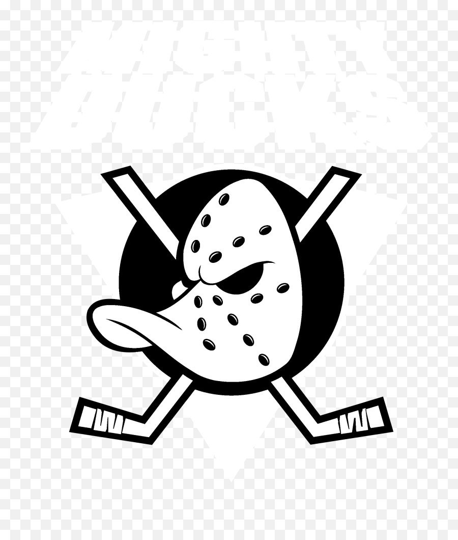 Black And White - Anaheim Mighty Ducks Logo Png,Anaheim Ducks Logo Png