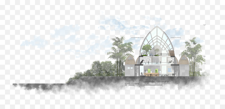 A - Dogtion Shelter On Behance Arch Png,Tree Elevation Png