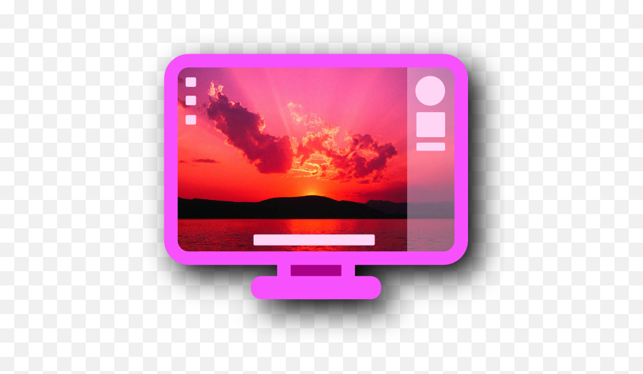 Pink Desktop Icons Png Ico Or Icns - Red And Violet Sunset,Free Computer Desktop Icon