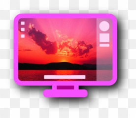 Pink Desktop Icons Png Or Icns - Red And Violet Sunset
