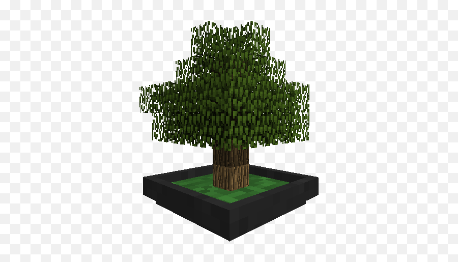 Minecraft Bonsai Transparent Png - Bonsai Tree Minecraft,Minecraft Tree Png