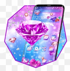 Pink Shiny Diamond Theme Apk 112 - Download latest version Smartphone png