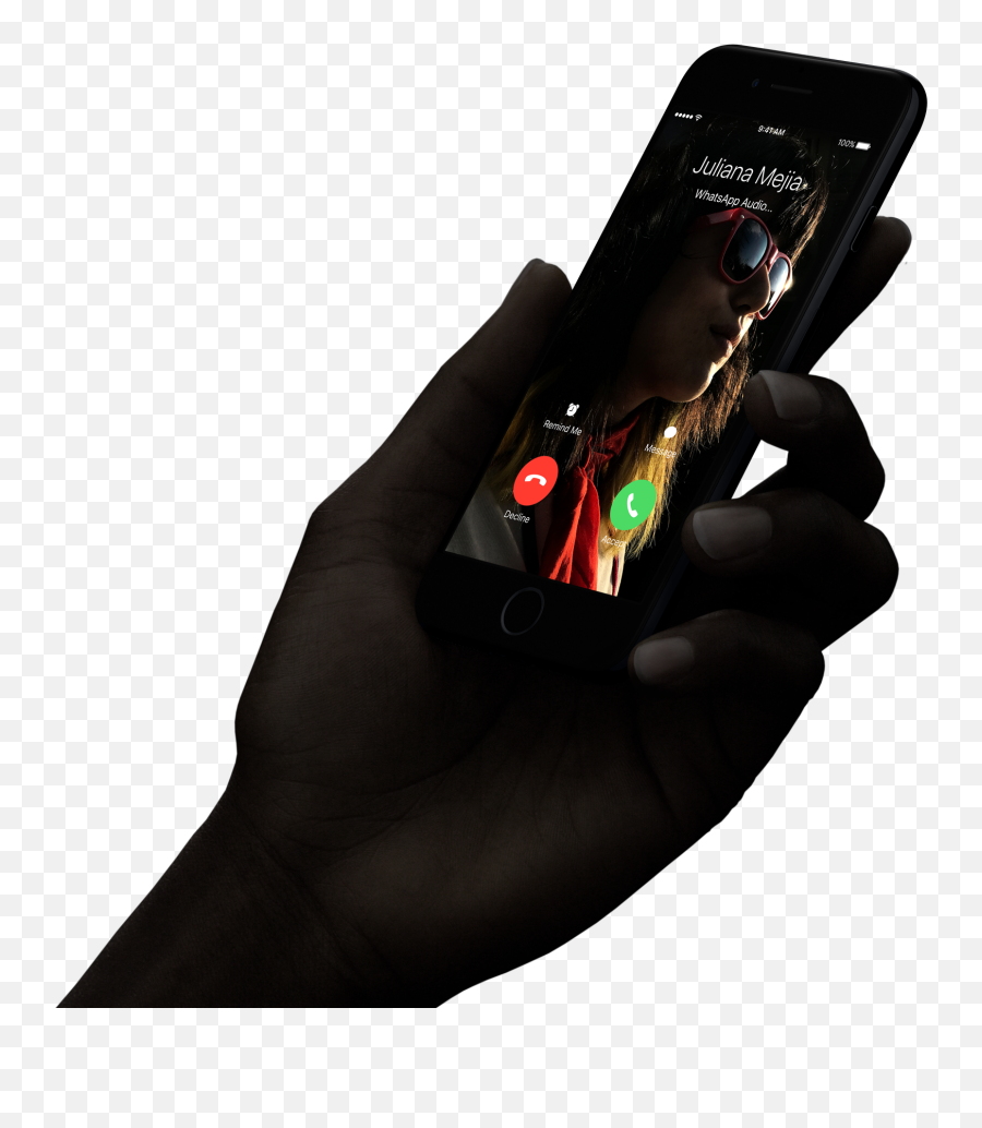 Download Iphone 6 Hand Png - 7,Iphone Call Png