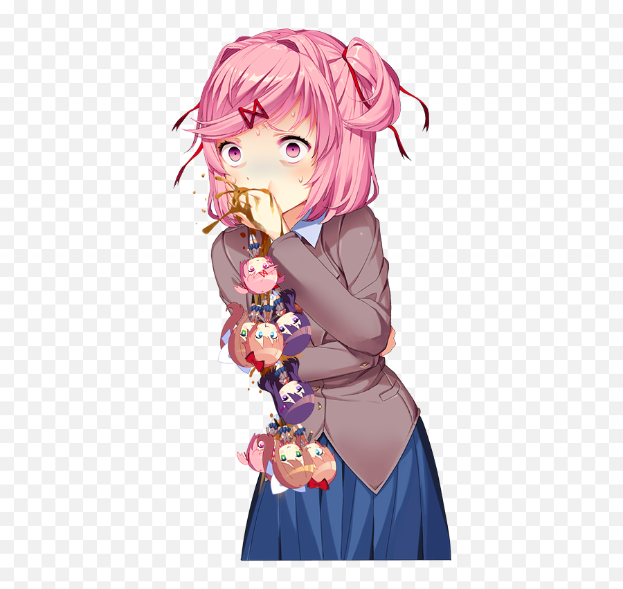 Where Chibis Actually Come From Ddlc - Doki Doki Literature Club Natsuki Png,Cheap Pixel Icon Commissions Deviantart