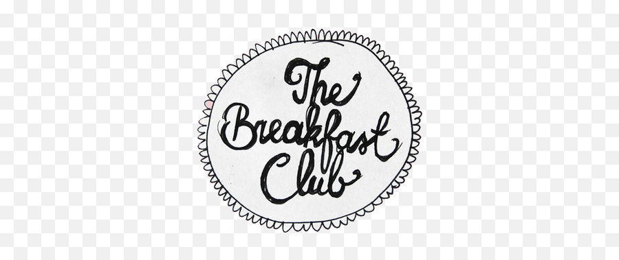 Cute White The Breakfast Club Pink Logo - Calligraphy Png,Cute Logo