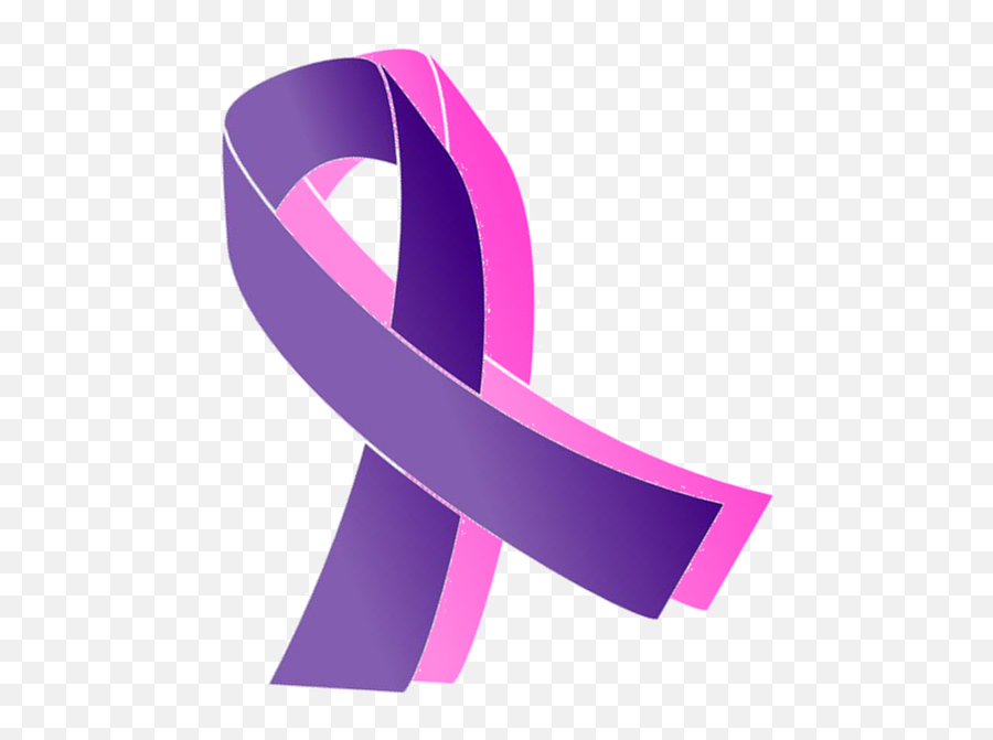 Hope Clipart Purple Ribbon Transparent - Pink And Purple Cancer Ribbon Png,Purple Ribbon Png