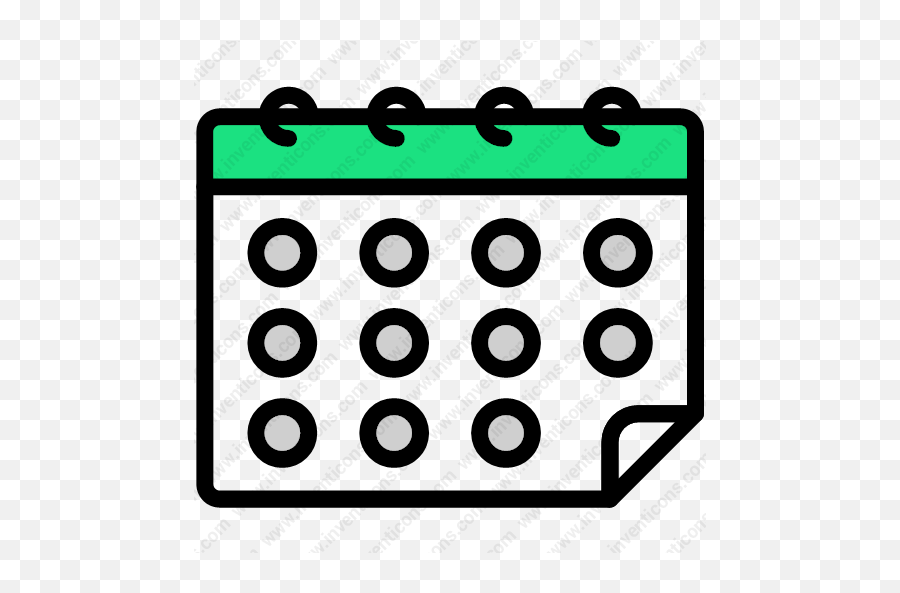 Download Calendar Vector Icon Inventicons - Dot Png,Calendar Icon With Year