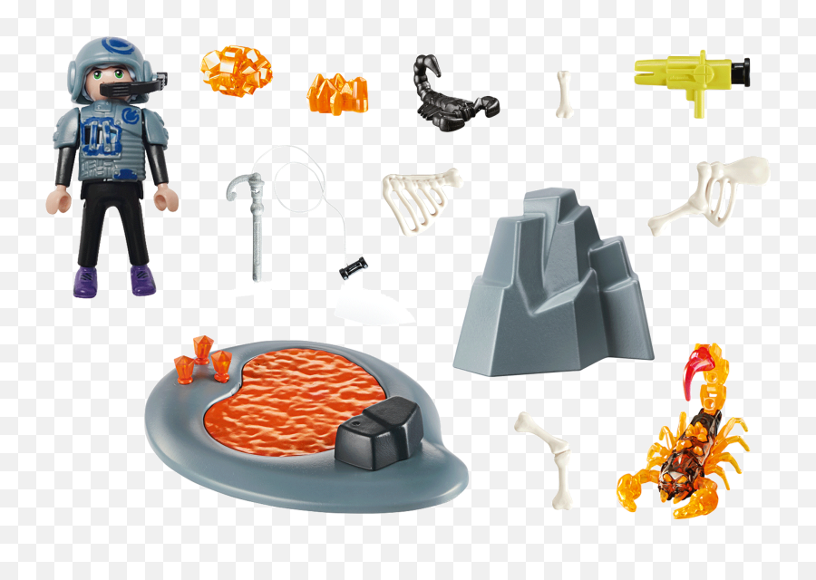 Starter Pack Dino Rise Fire Scorpion - 70909 Playmobil Playmobil 70909 Png,Star Trek Icon Pack