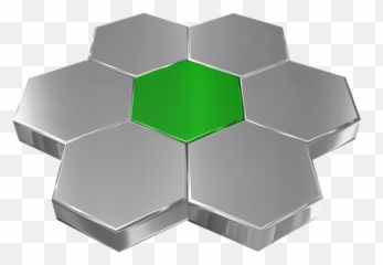 Hexagon Grid Metal - Free image Pixabay 3d Shape Png