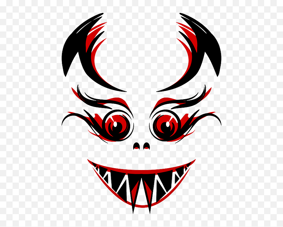 Evil Devil Demon Eyes Teeth Fangs - Vampire Face Png,Tooth Transparent Background