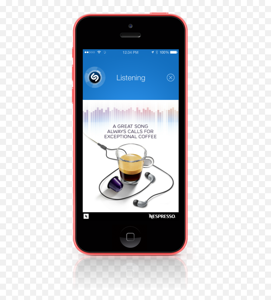 Download Hd Prodigio Contextual Display Formats Shazam - Mobile Phone Png,Shazam Png