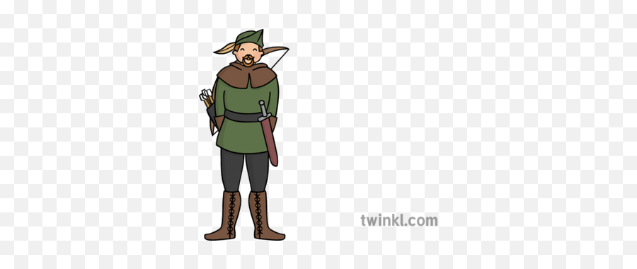 Robin Hood Illustration - Cartoon Png,Robin Hood Png