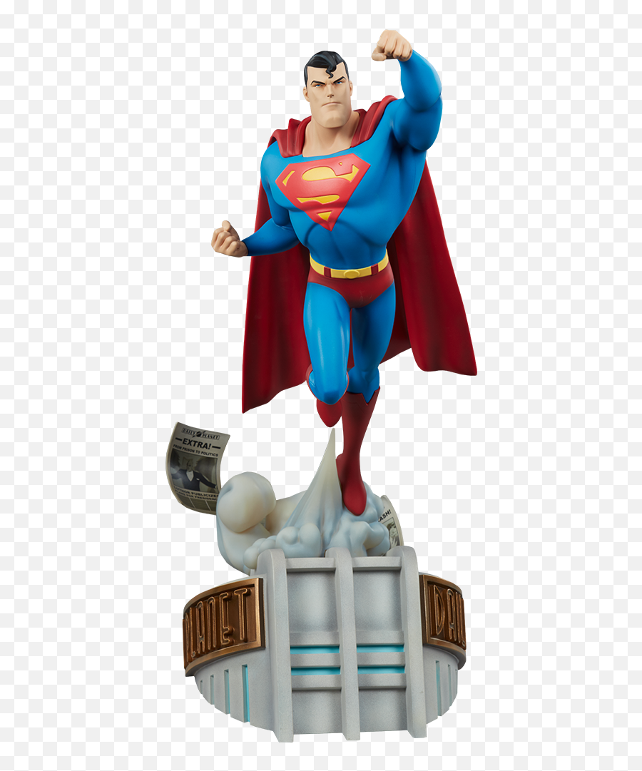 Dc Comics Superman Statue By Sideshow Collectibles - Superman Statue Png,Red Superman Logo