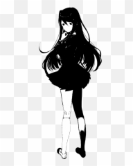 Yuriu0027s Sprite In The Ghost Menu Easter Egg Literature Club - Doki Doki Literature Club Png,Yuri Png