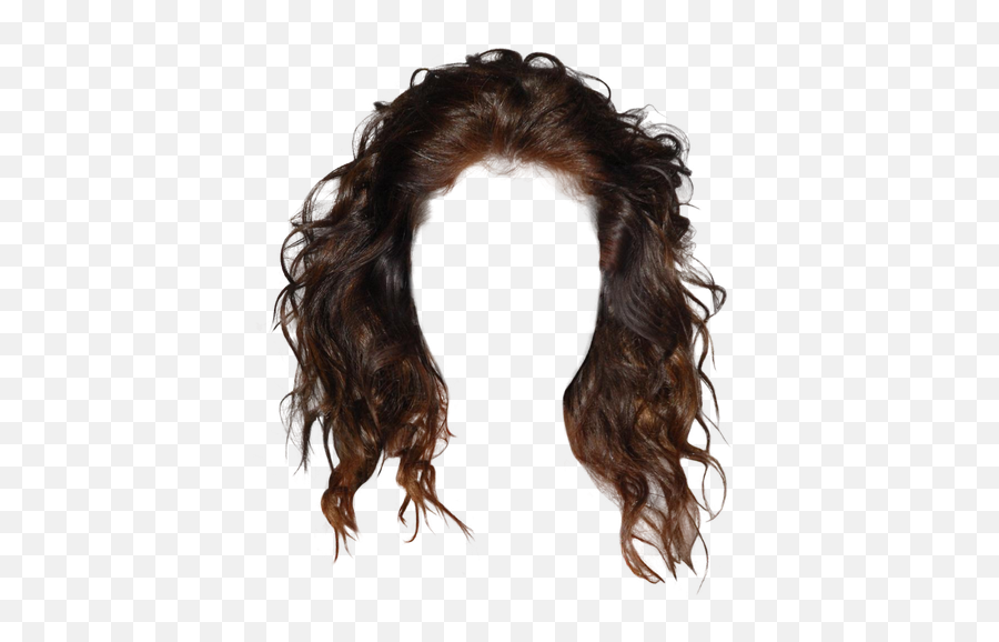 Wig Download Transparent Png Image - Long Brown Curly Hair Png,Wig Png
