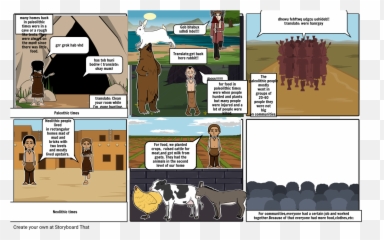 Paleothic Times Many Homes Back In Paleolithic Tim - Cartoon Png,Got Milk Png