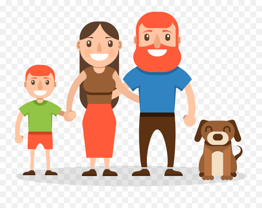 Cartoon Happy Family Png Download - Happy Family Cartoon Transparent,Family Transparent Background