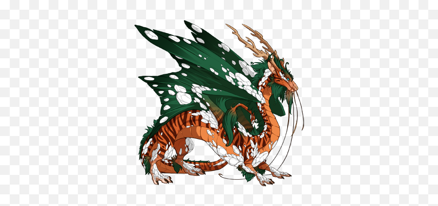 S Tiger Imperial More Dragons For Sale Flight Rising - Iridescent Dragon Flight Rising Png,Tiger Stripes Png