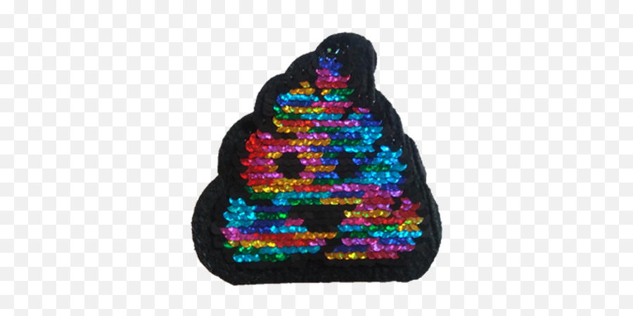 Reversible Sequin Rainbow Poop Emoji Myletterbaby - Crochet Png,Rainbow Emoji Png