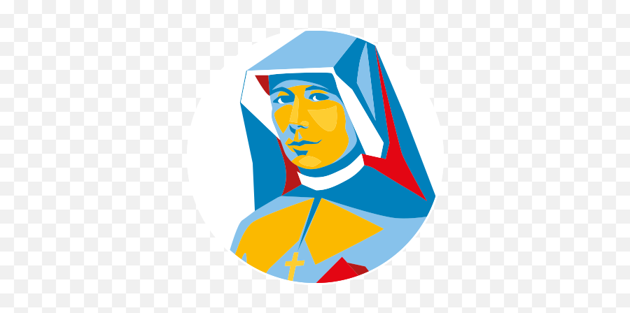 Patron Saints - Sdm En Saint Faustina Kowalska Vector Art Png,Patron Logo Png