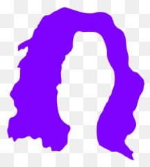 Download Hd Clown Wig Cliparts - Purple Wig Clipart Png,Clown Wig Png