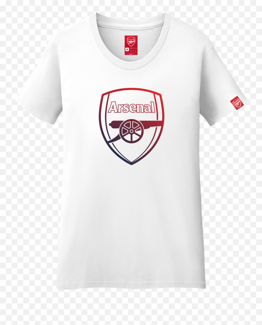 Arsenal Crest T - Shirt White Womens Ez Football Bayern Auswärts Trikot 20 21 Png,Arsenal Logo Png