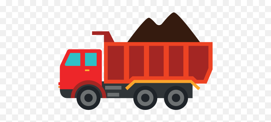 Loaded Dump Truck Icon Myiconfinder - Icon Dump Truck Png,Dump Truck Png