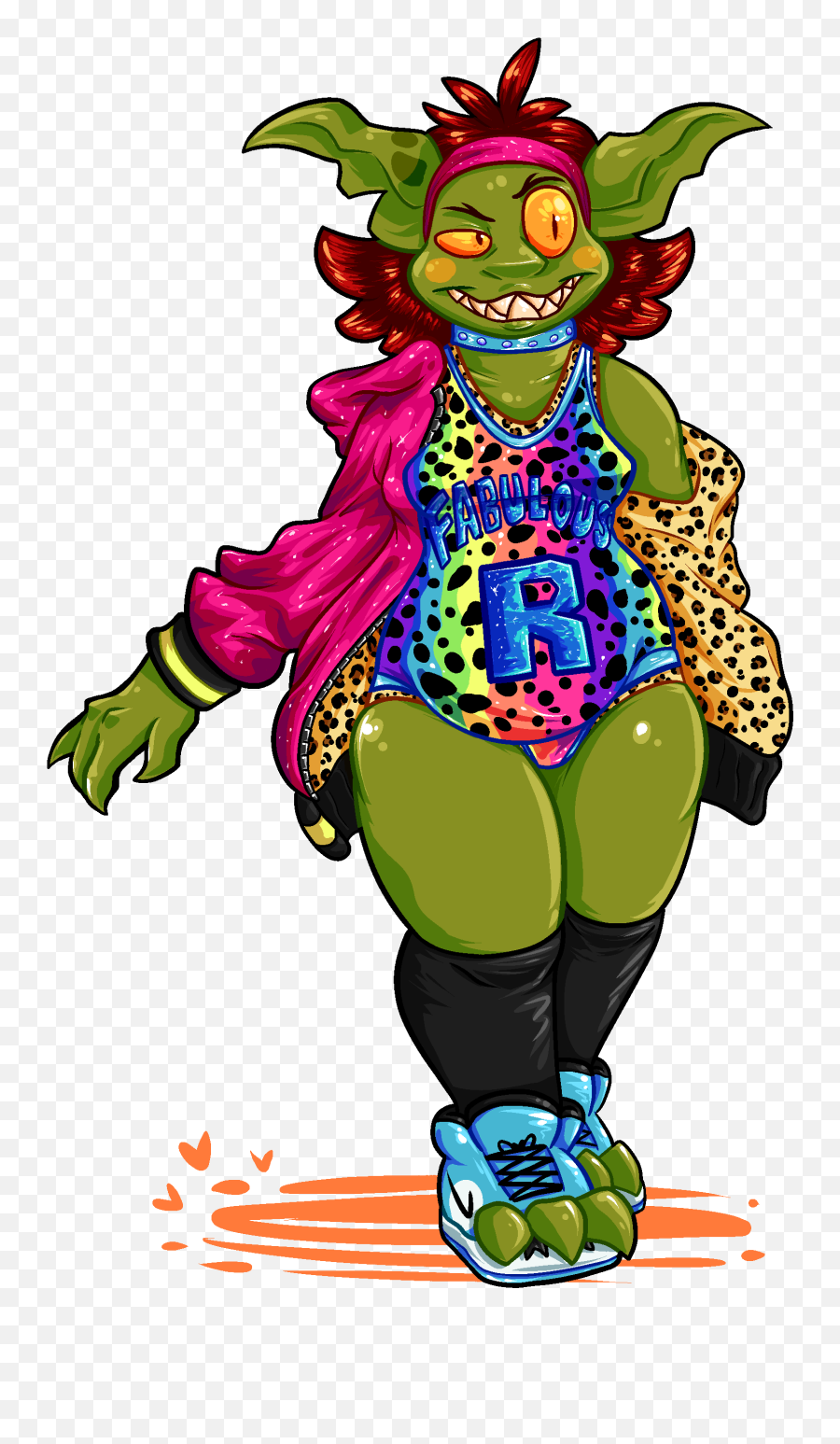Lisa Frank Outfit From Wwe - Cartoon Png,Carmella Png