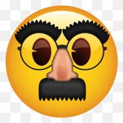 Face With Glass And Nose Mask - Gear Png,Glasses Emoji Png