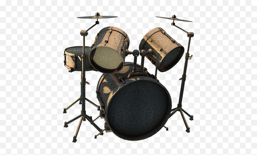 Drum Set Png - Drums Drummer Instrument Band Percussions Drums Clipart Black And White,Drum Png