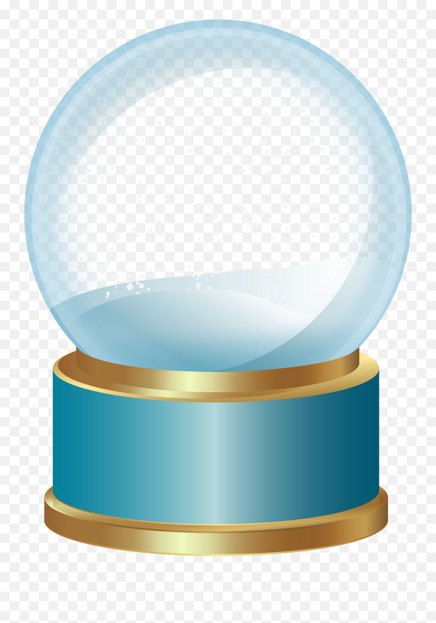 Empty Snow Globe Blue Png Clip Art 494217 - Png Images,Globe Clipart Png