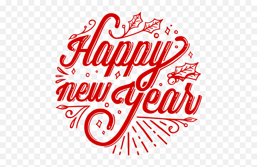 Hd New Year Typography Png Image - Happy New Year Logo,Happy New Years Png