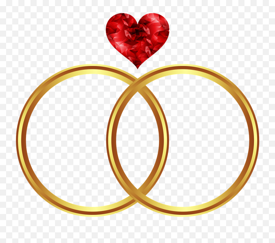 Heart Ring Icon - Free Image On Pixabay Gold Wedding Ring Icon Png,Wedding Rings Transparent Background