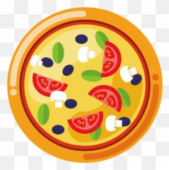 Download Pizza Delivery Italian Cuisine - Street Food Food Pizza Food Truck Png,Italian Food Png
