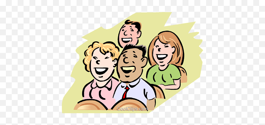 Audience Laughter Royalty Free Vector Clip Art Illustration - Audience Clip Art Png,Laughing Transparent Background