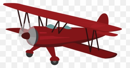 Airplane Aircraft Monoplane Wing - Transparent Biplane Png,Biplane Png