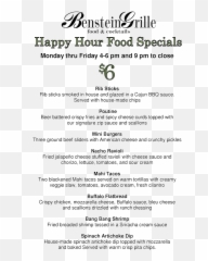 Happy Hour - Benstein Grille Commerce Township MI La Joya png