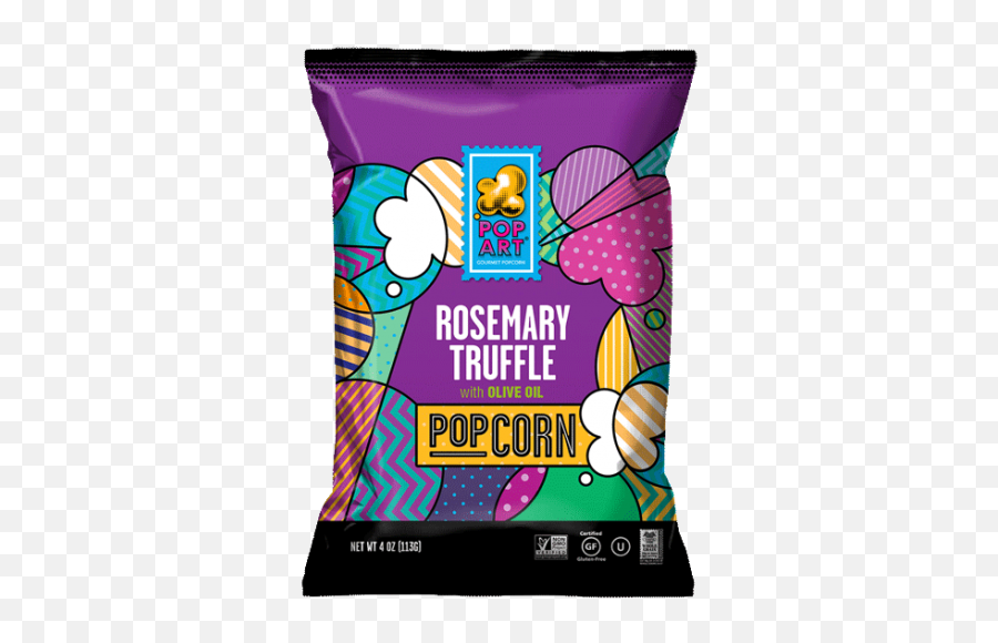 Pop Art Snacks Gourmet Popcorn - Rosemary Truffle Popcorn Png,Pop Art Png