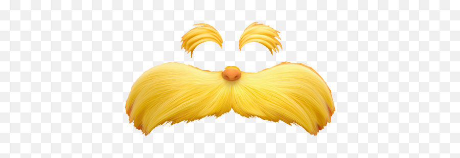 The Lorax Mustache Template Costume - Printable Lorax Mustache Template Png,The Lorax Png