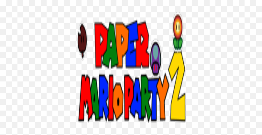 Paper Mario Party 2 Logo - Roblox Dot Png,Paper Mario Logo