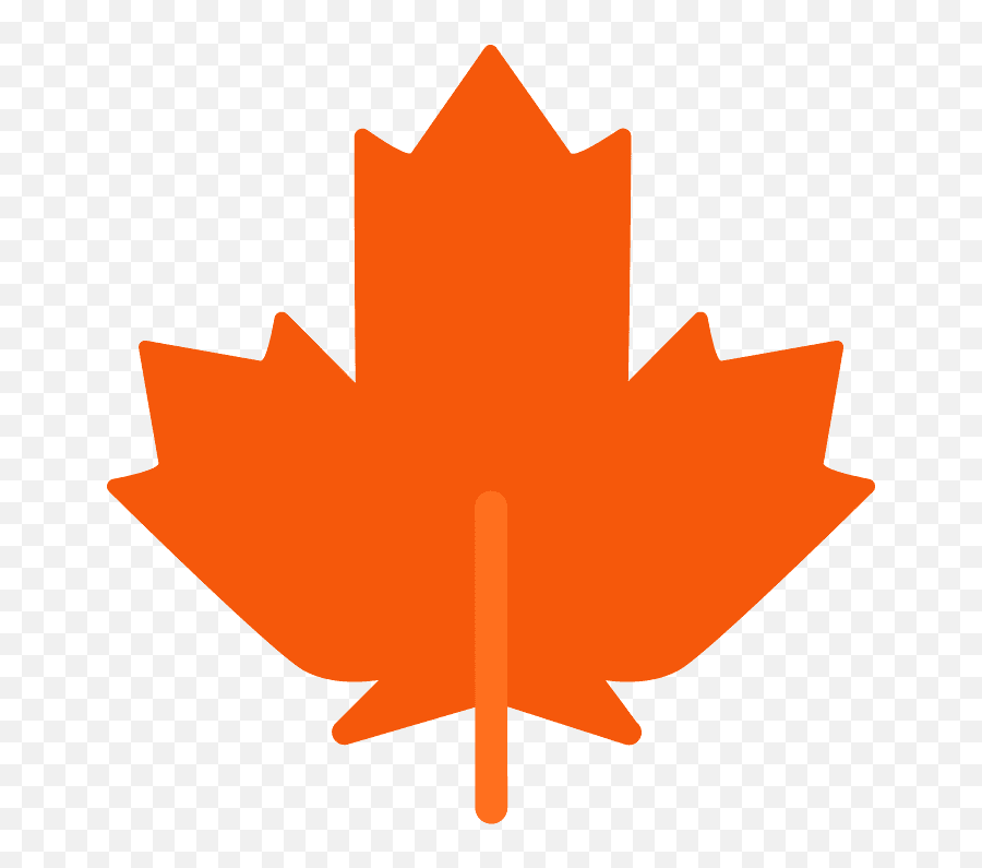 Maple Leaf Emoji Clipart - Canada Flag Png,Leaf Emoji Png