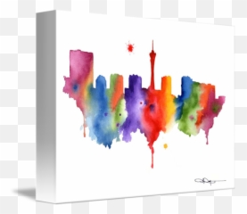 Las Vegas Skyline - Los Angels City Painting png