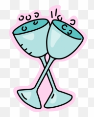 Champagne Toast Of Honor Goodwill - Vector Image Glass png