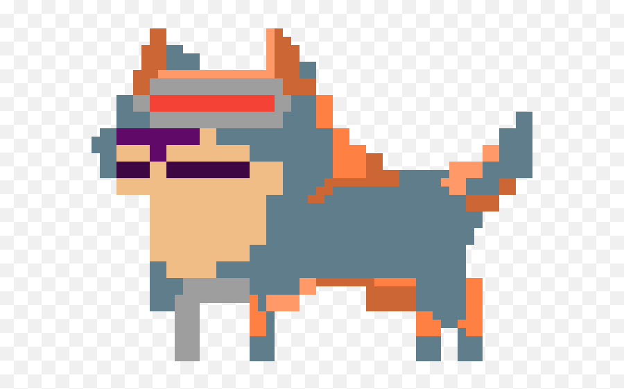 Pixilart - Cyborg Doge By Alienbomb Barking Dog Pixel Gif Png,Doge Transparent