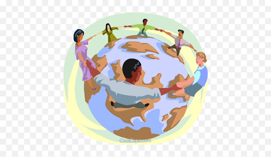 Individuals Locking Arms Around The World Royalty Free - Culture And Interpersonal Communication Png,Around The World Png