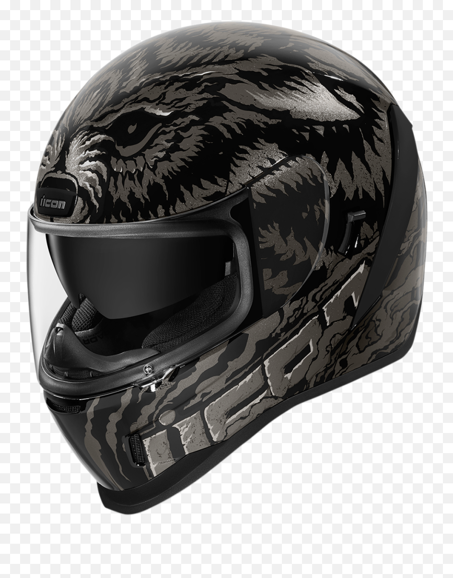 Icon Airform Lycan Full Face Helmet - Icon Airform Lycan Helmet Png,Icon Wolf Helmet