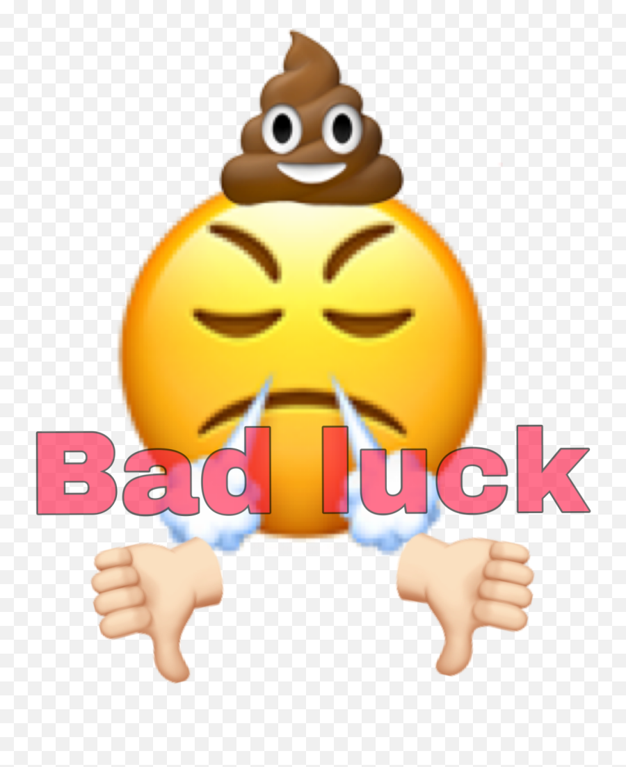 Badluck Emoji Bad Sticker By Sara125643 - Emoji Crotte Png,Bad Luck Icon