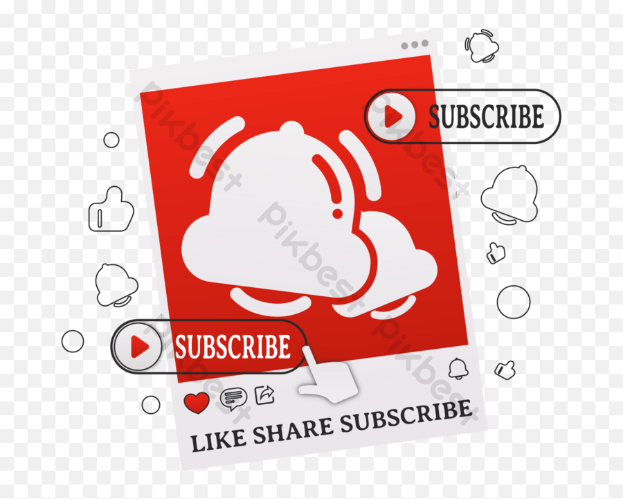Cartoon Youtube Subscription Icon - Gfxtra Chuan Chuan Steamboat Png,Subscribe Icon Transparent